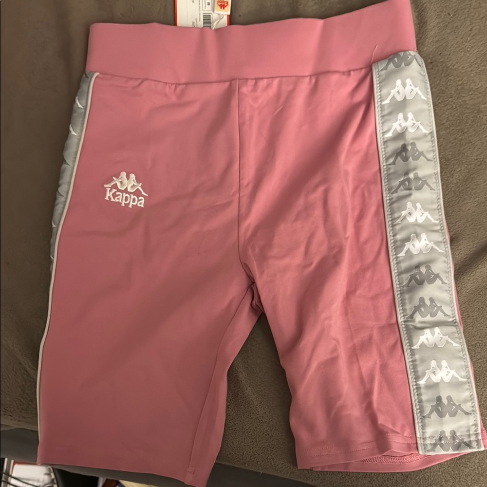 Kappa Pink Shorts with Gray Accents